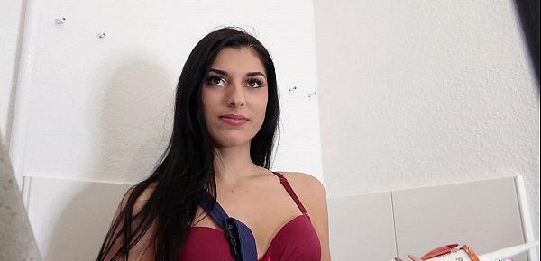  GERMAN SCOUT - Cute 20yr old Teen Kristall Pickup and Fuck by Real Street Casting